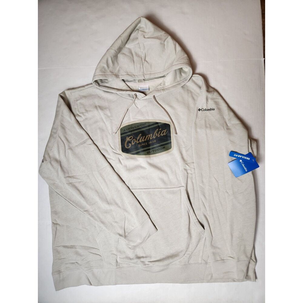 Columbia Graphic Hoodie Men's size 4X 4XL Dark Stone